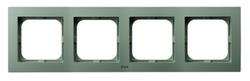 Ramka poczwórna do łączników IP-44 RH-4G/84 As Ospel zielony mat