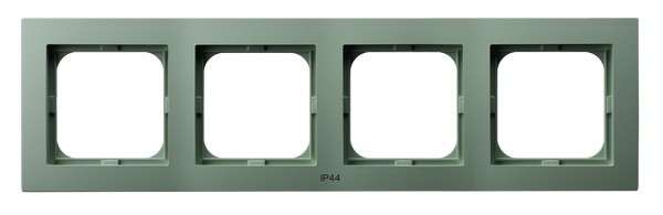Ramka poczwórna do łączników IP-44 RH-4G/84 As Ospel zielony mat