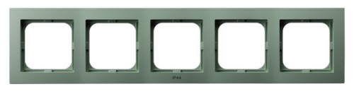 Ramka pięciokrotna do łączników IP-44 RH-5G/84 As Ospel zielony mat