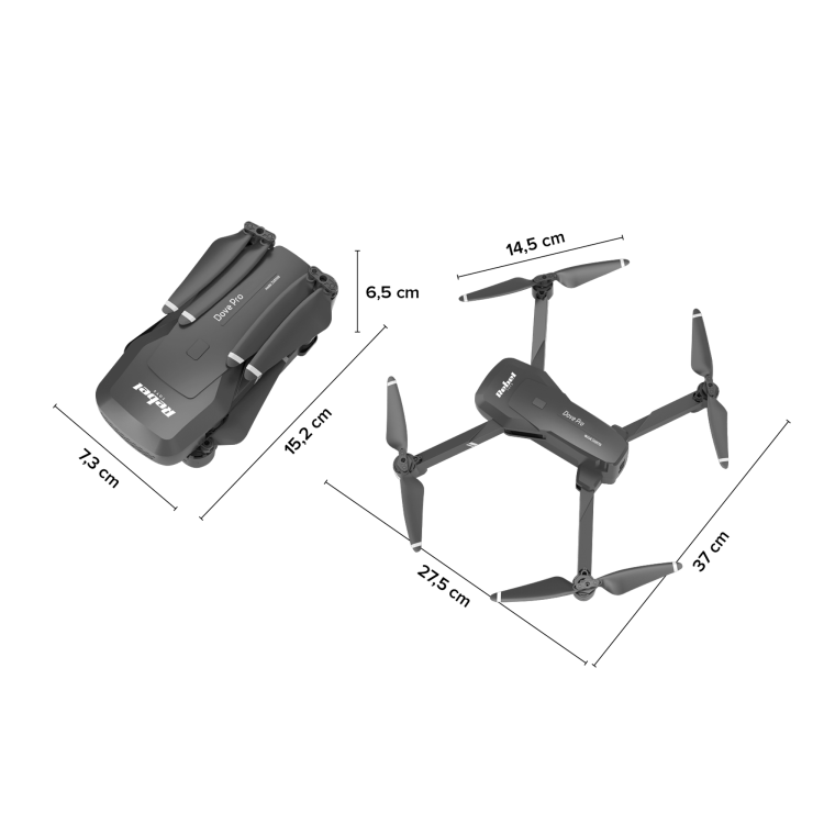 Dron z kamerą i aplikacją na telefon 100m Rebel DOVE PRO kamera HD 1300 mAh 100 m