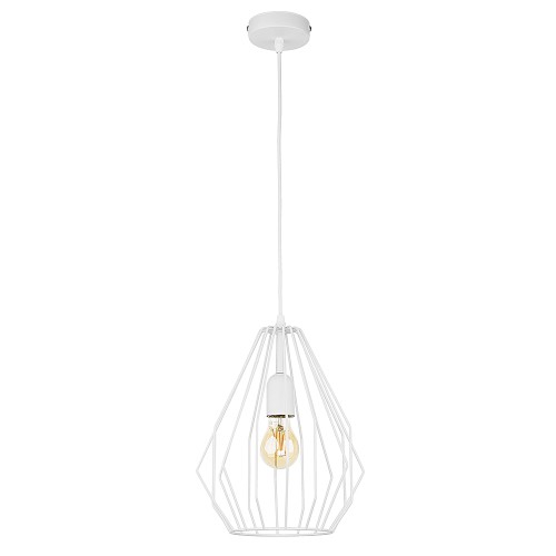 BRYLANT WHITE Lampa wisząca 1 D 2223 TK Lighting Biały Biały