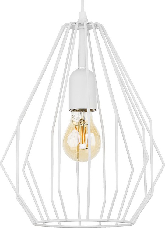 BRYLANT WHITE Lampa wisząca 1 D 2223 TK Lighting Biały Biały