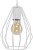BRYLANT WHITE Lampa wisząca 1 M 2222 TK Lighting Biały Biały