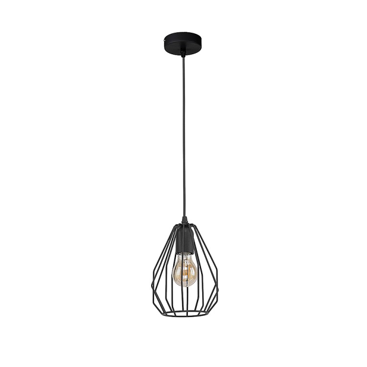 BRYLANT BLACK Lampa wisząca 1 M 2256 TK Lighting Czarny Czarny