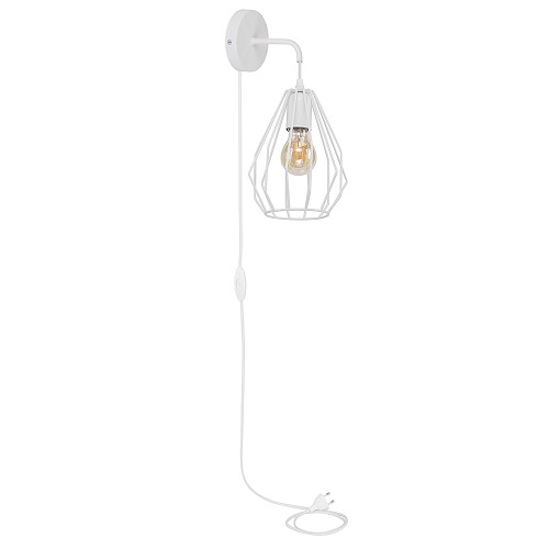 BRYLANT WHITE Kinkiet 1 2284 TK Lighting Biały Biały