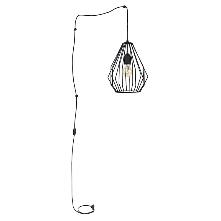 BRYLANT BLACK Kinkiet 1 2287 TK Lighting Czarny Czarny