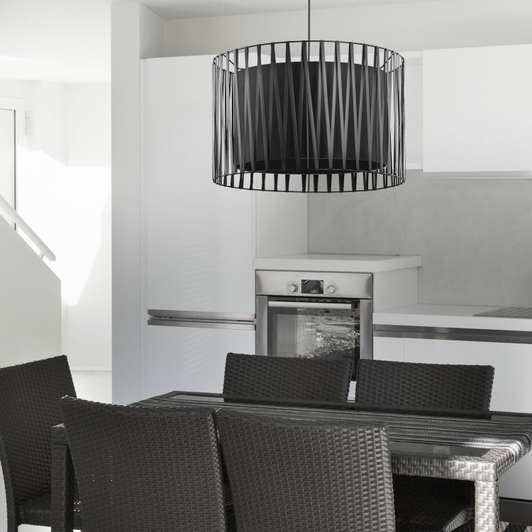 HARMONY BLACK Lampa wisząca 3 1655 TK Lighting Czarny Czarny