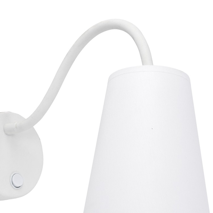 WIRE WHITE Kinkiet 1 2445 TK Lighting Biały Biały