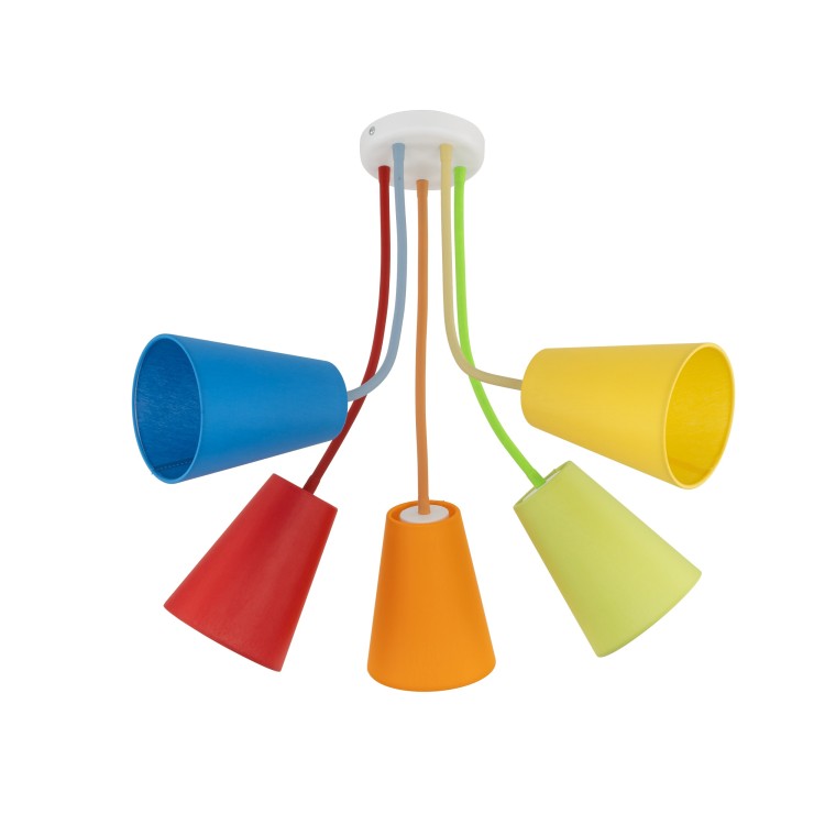 WIRE COLOUR Lampa sufitowa 5 2107 TK Lighting Mix Multikolor