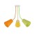 WIRE COLOUR Lampa sufitowa 3 2106 TK Lighting Mix Multikolor