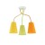 WIRE COLOUR Lampa sufitowa 3 2106 TK Lighting Mix Multikolor