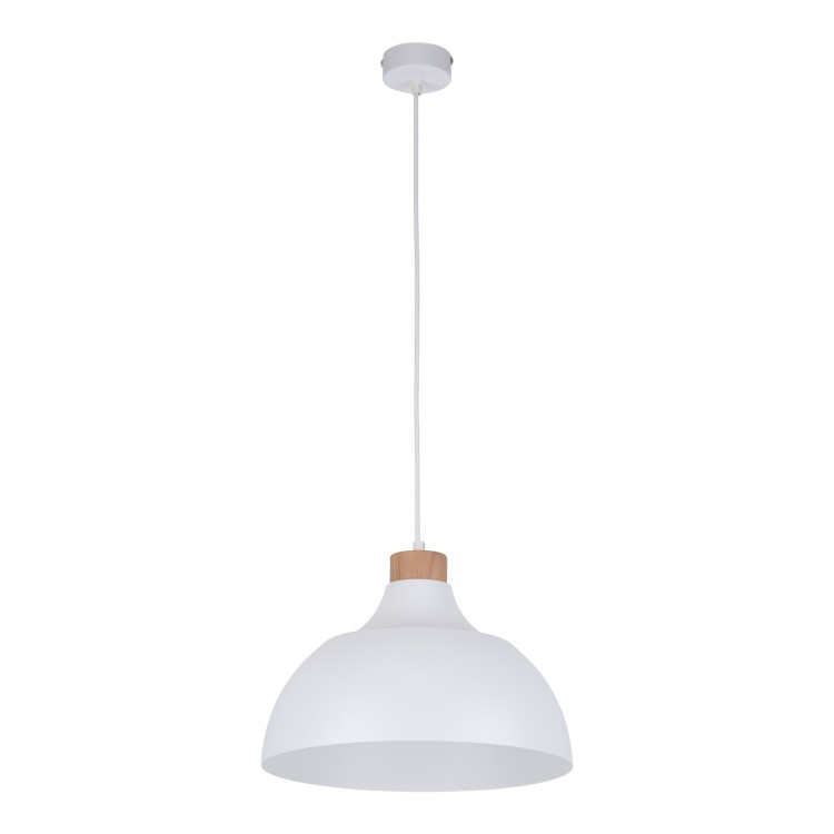 CAP WHITE Lampa wisząca 1 2070 TK Lighting Biały, Sosna Biały