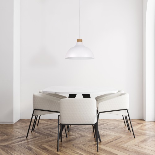 CAP WHITE Lampa wisząca 1 2070 TK Lighting Biały, Sosna Biały