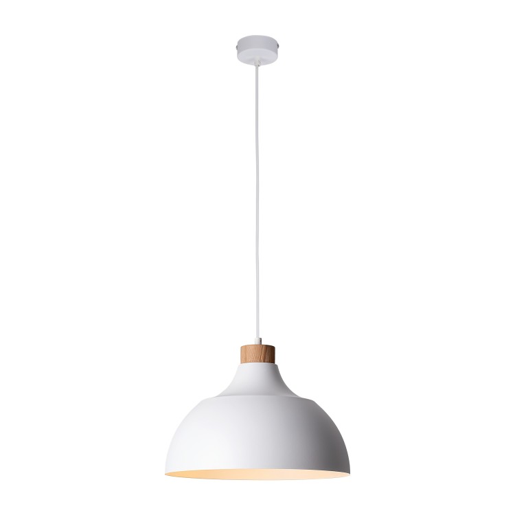 CAP WHITE Lampa wisząca 1 2070 TK Lighting Biały, Sosna Biały