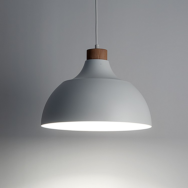 CAP WHITE Lampa wisząca 1 2070 TK Lighting Biały, Sosna Biały