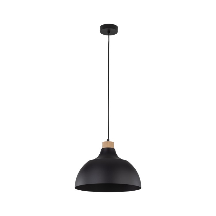 CAP BLACK Lampa wisząca 1 2071 TK Lighting Sosna, Czarny Czarny