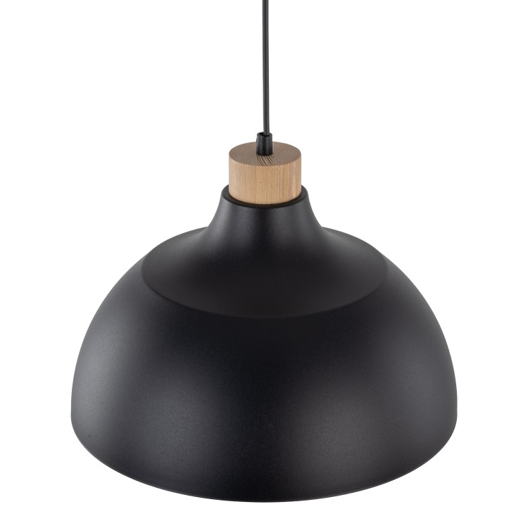 CAP BLACK Lampa wisząca 1 2071 TK Lighting Sosna, Czarny Czarny