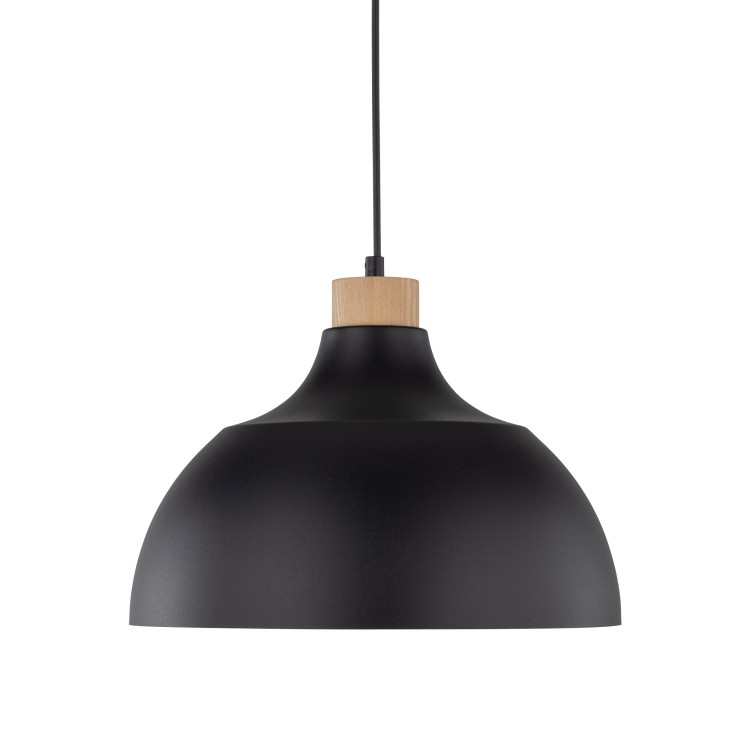CAP BLACK Lampa wisząca 1 2071 TK Lighting Sosna, Czarny Czarny