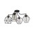 GALAXY Lampa sufitowa 4 1645 TK Lighting Miedziany, Czarny Czarny