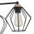 GALAXY Lampa sufitowa 4 1645 TK Lighting Miedziany, Czarny Czarny