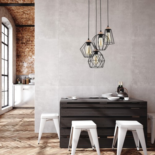 GALAXY Lampa wisząca 4 1643 TK Lighting Miedziany, Czarny Czarny