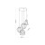 GALAXY Lampa wisząca 4 1643 TK Lighting Miedziany, Czarny Czarny