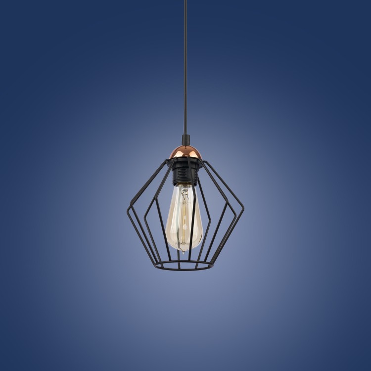 GALAXY Lampa wisząca 1PŁ 1642 TK Lighting Miedziany, Czarny Czarny