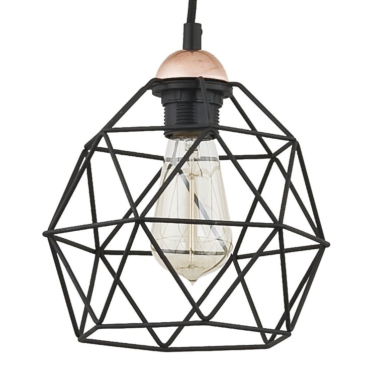 GALAXY PAJĄK Lampa wisząca 4 PŁ 1646 TK Lighting Miedziany, Czarny Czarny