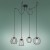 GALAXY PAJĄK Lampa wisząca 4 PŁ 1646 TK Lighting Miedziany, Czarny Czarny