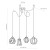 GALAXY PAJĄK Lampa wisząca 4 PŁ 1646 TK Lighting Miedziany, Czarny Czarny