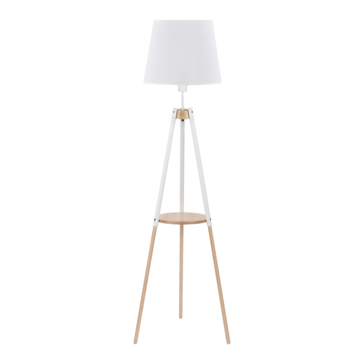 VAIO WHITE Lampa podłogowa 1 698 TK Lighting Biały, Sosna Biały