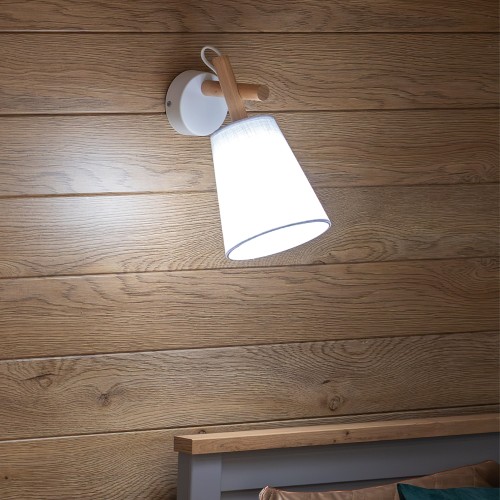 VAIO WHITE Kinkiet 1 818 TK Lighting Biały, Sosna Biały