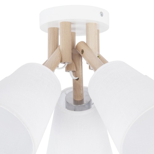 VAIO WHITE Lampa sufitowa 5 666 TK Lighting Biały, Sosna Biały