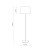 MAJA BLACK Lampa podłogowa 1 2920 TK Lighting Czarny Czarny