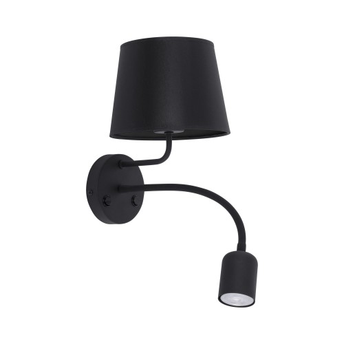 MAJA BLACK Kinkiet 2 PŁ E27 + GU10 2537 TK Lighting Czarny Czarny