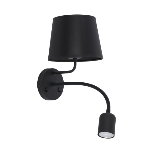 MAJA BLACK Kinkiet 2 PŁ E27 + GU10 2537 TK Lighting Czarny Czarny