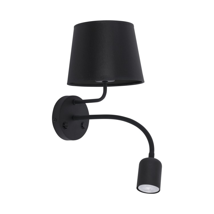 MAJA BLACK Kinkiet 2 PŁ E27 + GU10 2537 TK Lighting Czarny Czarny
