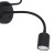 MAJA BLACK Kinkiet 2 PŁ E27 + GU10 2537 TK Lighting Czarny Czarny