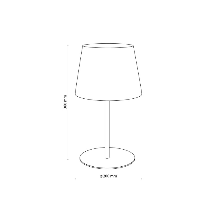 MAJA GRAY Lampka nocna 1PŁ 2934 TK Lighting Szary Szary