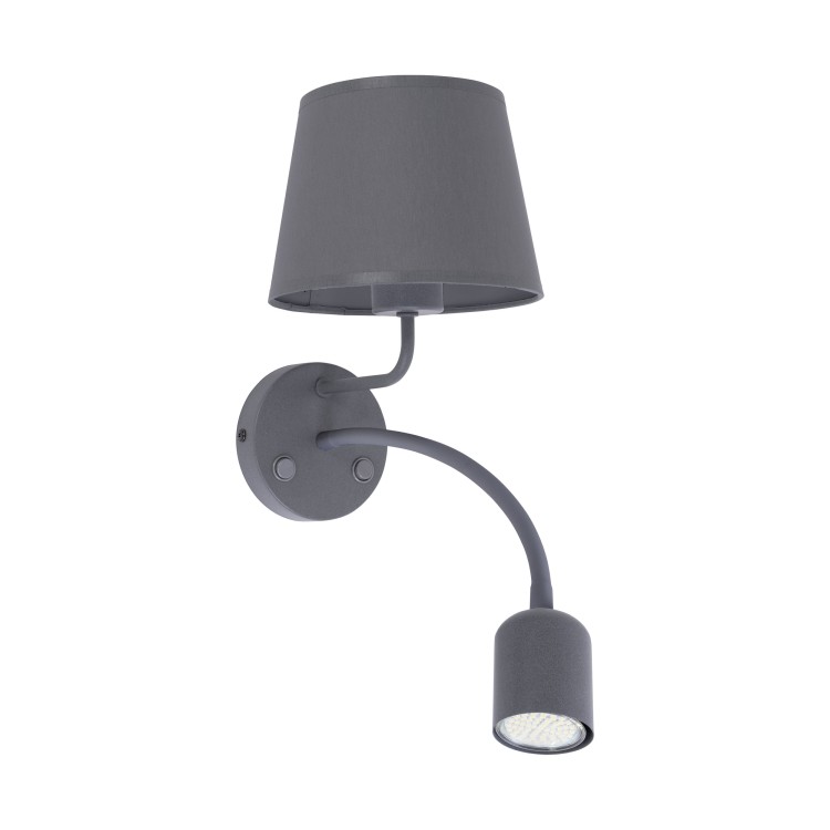 MAJA GRAY Kinkiet 2 PŁ E27 + GU10 2536 TK Lighting Szary Szary