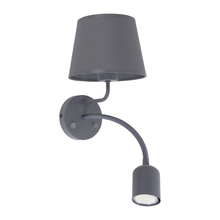 MAJA GRAY Kinkiet 2 PŁ E27 + GU10 2536 TK Lighting Szary Szary