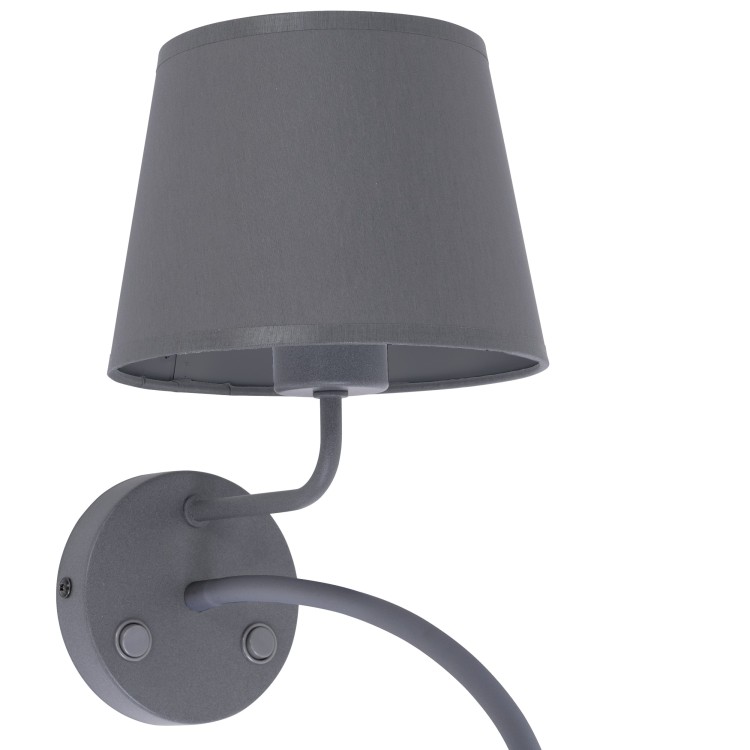 MAJA GRAY Kinkiet 2 PŁ E27 + GU10 2536 TK Lighting Szary Szary