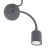MAJA GRAY Kinkiet 2 PŁ E27 + GU10 2536 TK Lighting Szary Szary