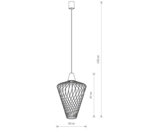 Lampa sufitowa wisząca Industrialna Loft WAVE GOLD L 8857 NOWODVORSKI Lighting E27  oświetleniowa żyrandol nowoczesna metal do Kuchni Jadalni nad stół blat wyspę złoty mosiądz złota zwis Inspiracje Premium