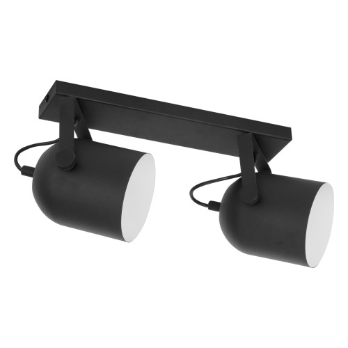 SPECTRA BLACK Lampa sufitowa 2 2610 TK Lighting Czarny Czarny, Biały