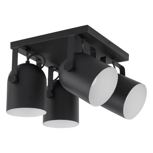 SPECTRA BLACK 4 PŁ KWADRAT 2612 TK Lighting Czarny Czarny, Biały