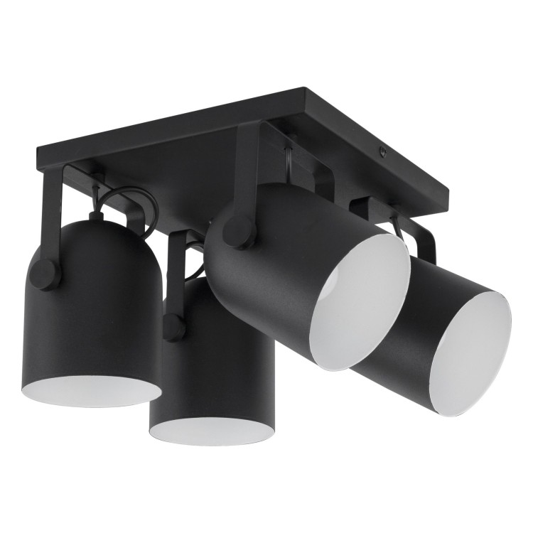 SPECTRA BLACK 4 PŁ KWADRAT 2612 TK Lighting Czarny Czarny, Biały