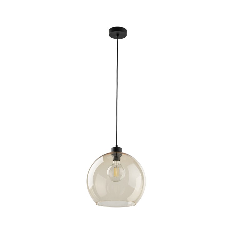 CUBUS Lampa wisząca 1 PŁ BURSZTYN 2064 TK Lighting Czarny Bursztynowy