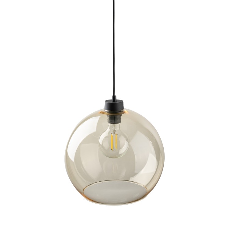 CUBUS Lampa wisząca 1 PŁ BURSZTYN 2064 TK Lighting Czarny Bursztynowy