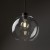CUBUS Lampa wisząca 1 PŁ TRANSPARENT 2076 TK Lighting Czarny Transparentny